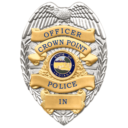 [CRWNPD-B736-SHOF] Crown Point PD Officer Shirt Badge