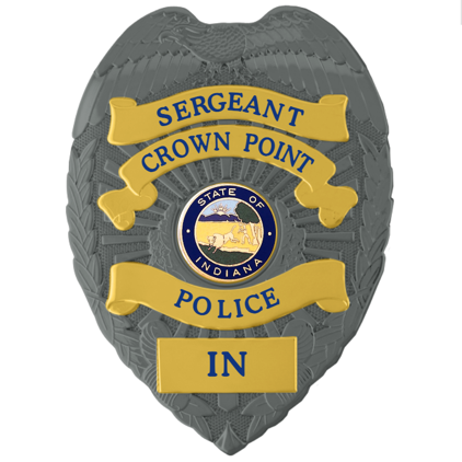 [CRWNPD-FLX736-SGT] Crown Point PD Sergeant Flex Badge