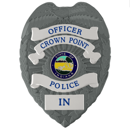 [CRWNPD-FLX736-OFC] Crown Point PD Officer Flex Badge